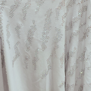 Jubah Manik Lightning in Beige White