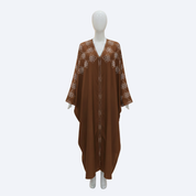 Jubah Manik Clover in Coffee Brown