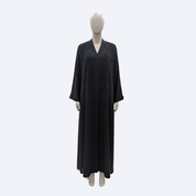 Jubah Dubai Swirl in Jet Black