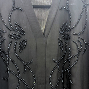 Jubah Dubai Swirl in Jet Black