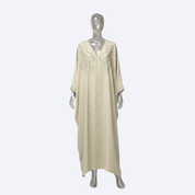 Jubah Manik Swirl in Off White