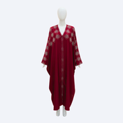 Jubah Manik Clover in Cherry Red