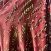 Jubah Manik Lightning in Cherry Red