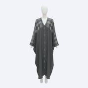 Jubah Manik Clover in Smoke Grey