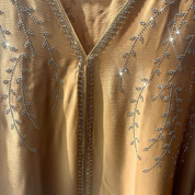 Jubah Manik Branches in Coffee Brown