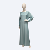 Jubah Manik Rain in Turquoise Green
