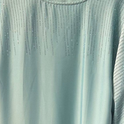 Jubah Manik Rain in Turquoise Green