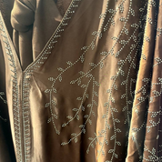 Jubah Manik Branches in Mocha Brown