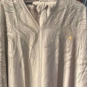 Jubah Manik Swirl in Nude Brown