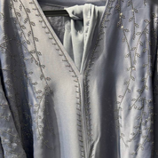 Jubah Manik Branches in Opal Grey