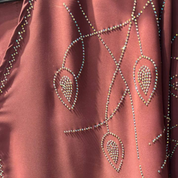 Jubah Manik Leaf in Maroon Red