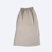 Textured Satin Pencil Skirt - Grey